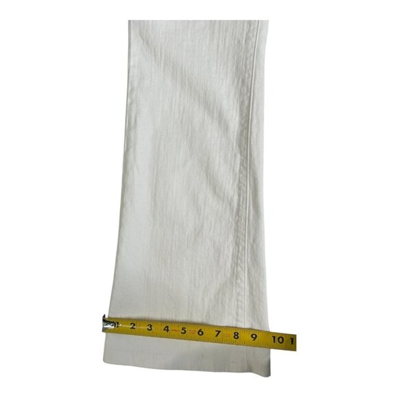 Paige Hidden Hills Flare Wide Leg White Jeans Women's Size 29 Bootcut - Picture 13 of 13